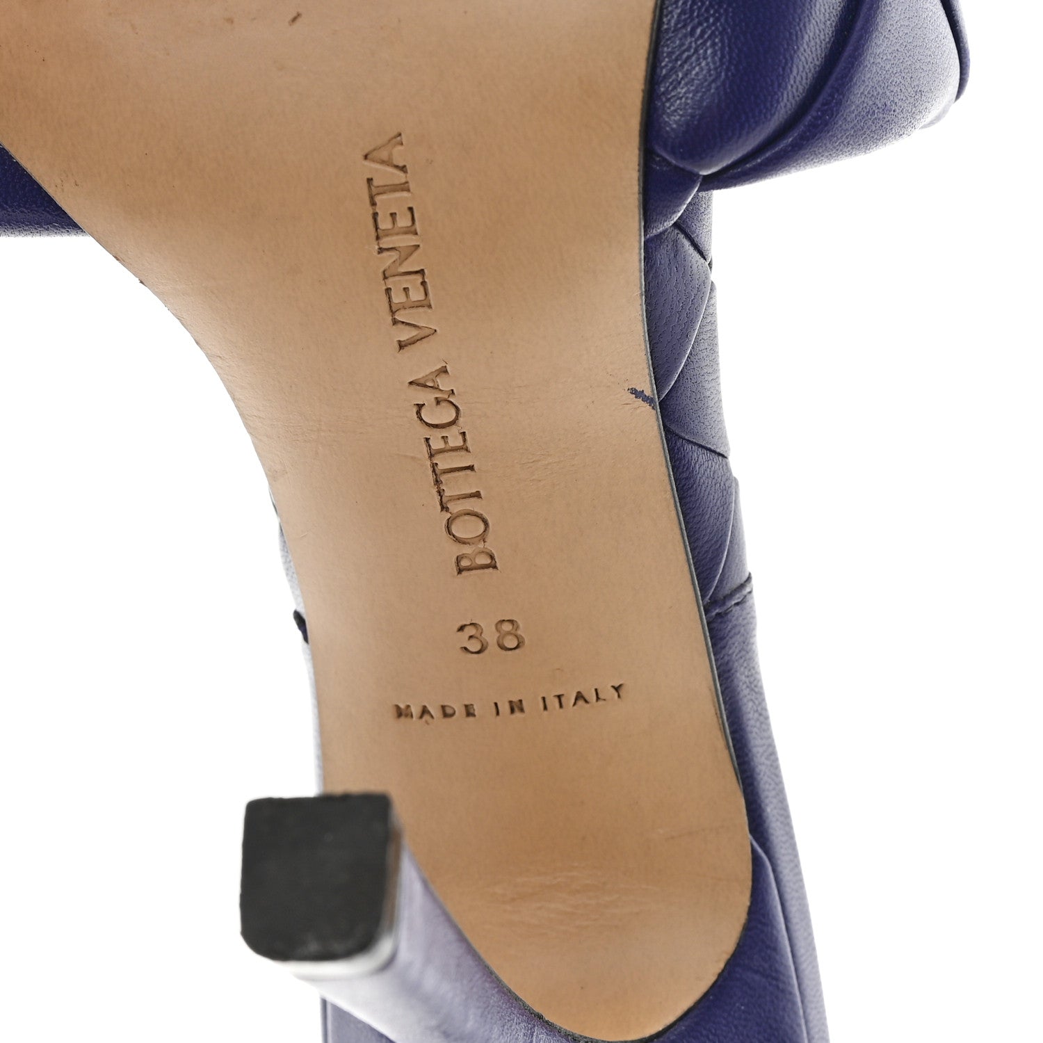 Bottega Veneta Nappa Maxi Intrecciato Lido 90mm Mule Sandals 38 Unicorn 7 of 8