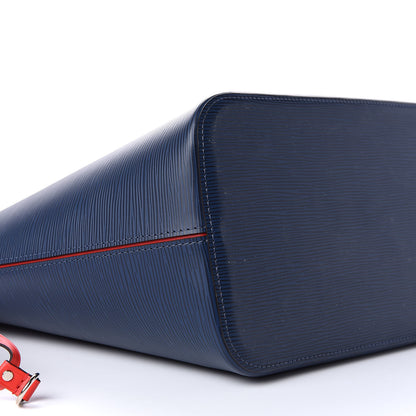 Louis Vuitton Epi Neverfull MM Indigo Coquelicot 7 of 10