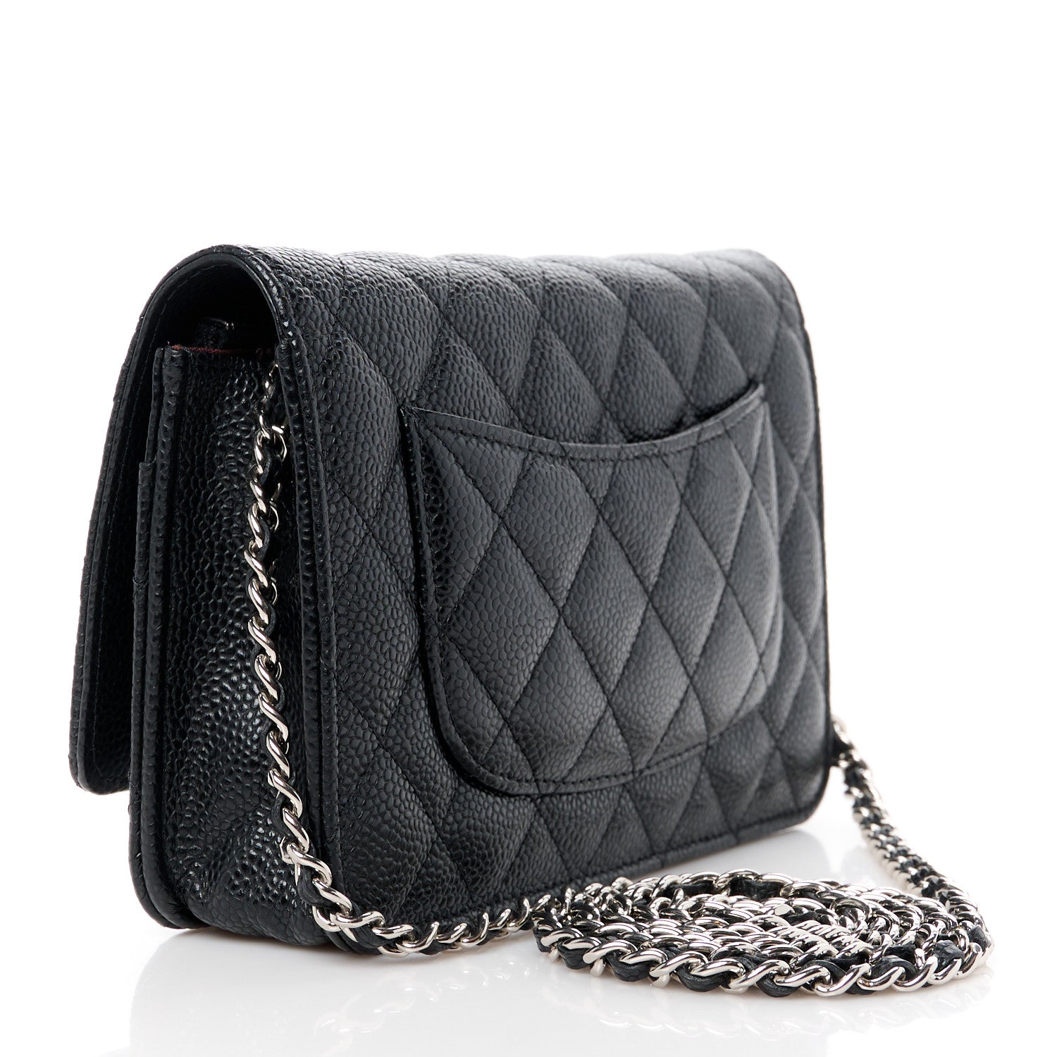 Chanel Caviar Quilted Wallet on Chain WOC Black 3 of 11