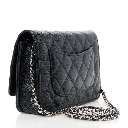 Chanel Caviar Quilted Wallet on Chain WOC Black 3 of 11