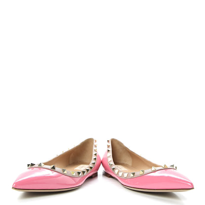 Valentino Garavani Patent Nappa Rockstud Ballerina Flats 41 Ninphea Poudre 6 of 9