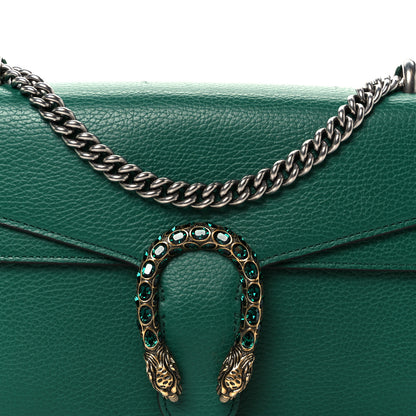 Gucci Pebbled Calfskin Small Dionysus Shoulder Bag Emerald 18 of 23