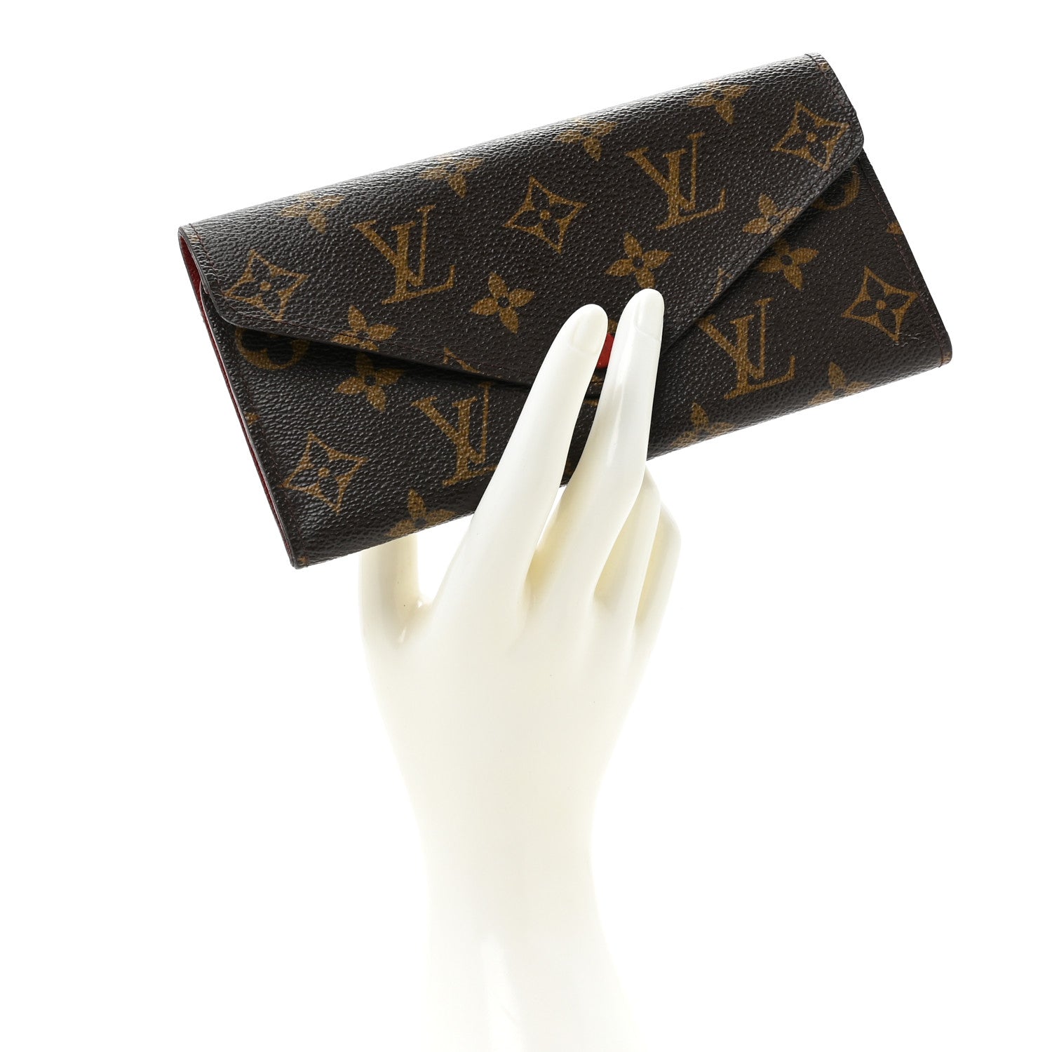Louis Vuitton Monogram Josephine Wallet Red 2 of 12