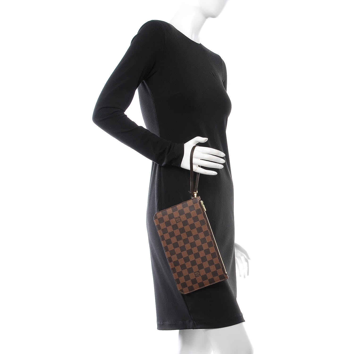 Louis Vuitton Damier Ebene Neverfull MM GM Pochette 2 of 8