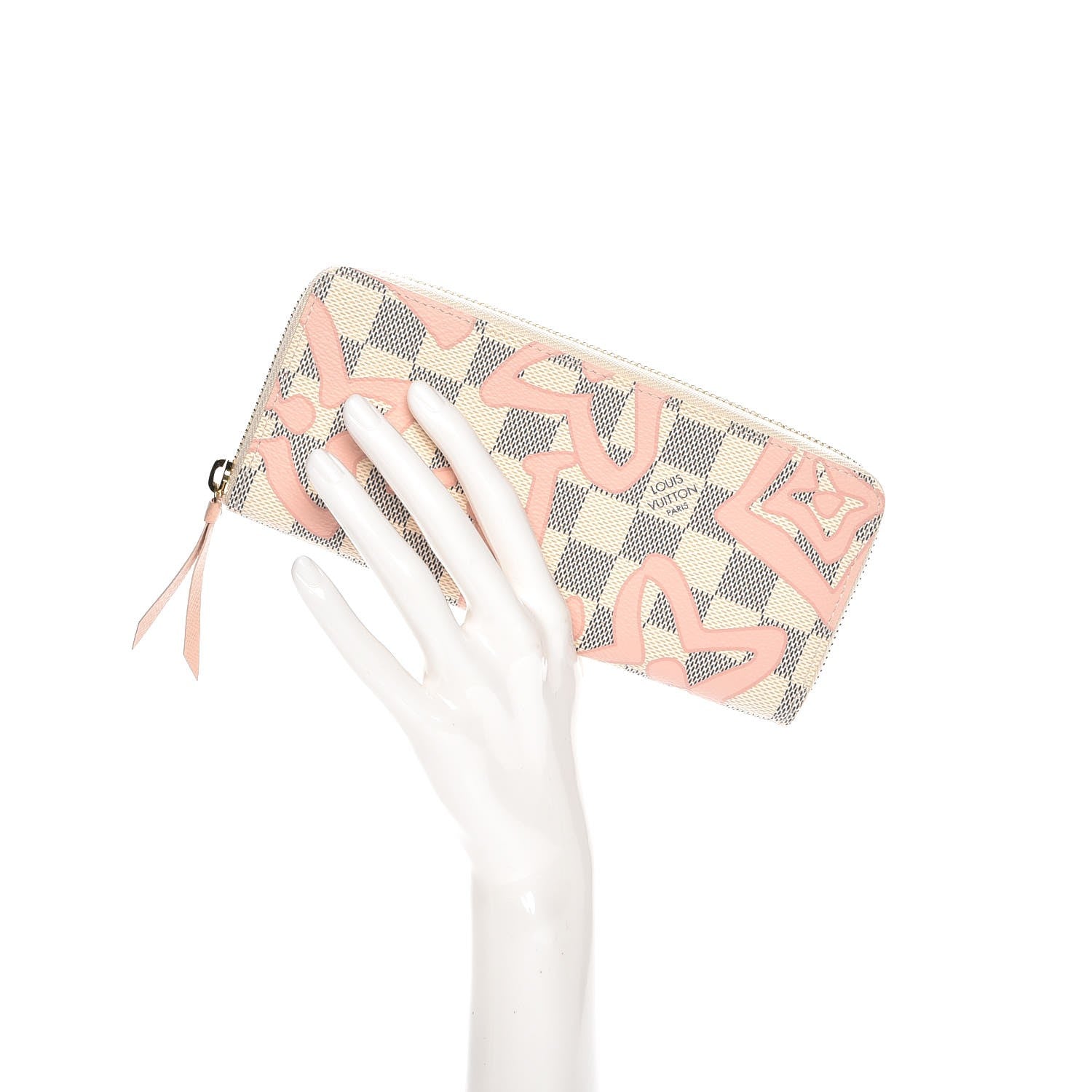 Louis Vuitton Damier Azur Tahitienne Clemence Wallet 2 of 7