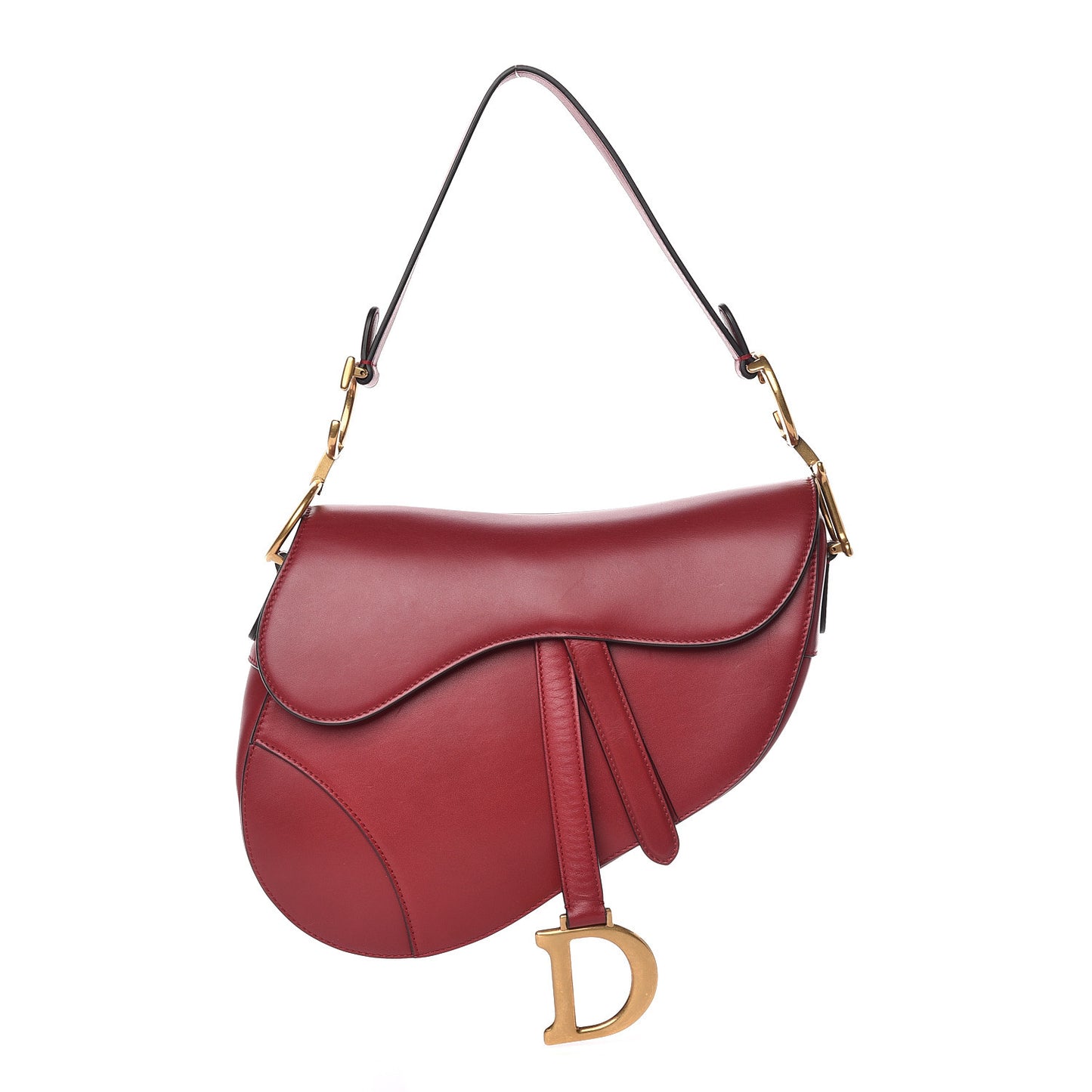 Calfskin Saddle Bag Red