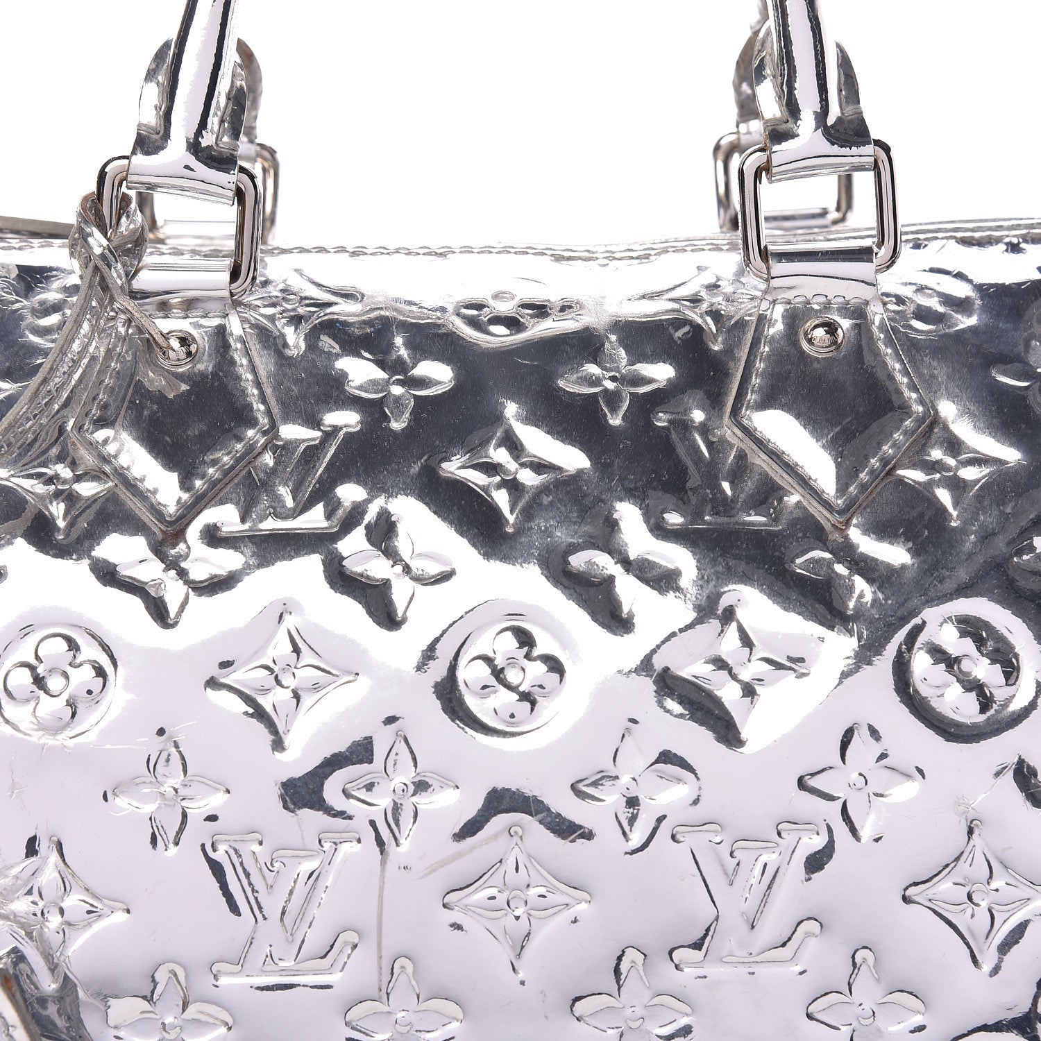 Louis Vuitton Monogram Miroir Speedy 30 Silver 8 of 25
