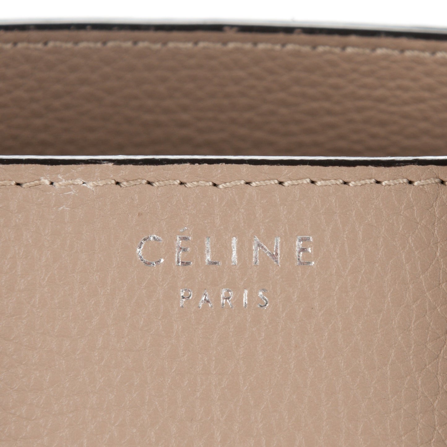 Drummed Calfskin Micro Luggage Dune