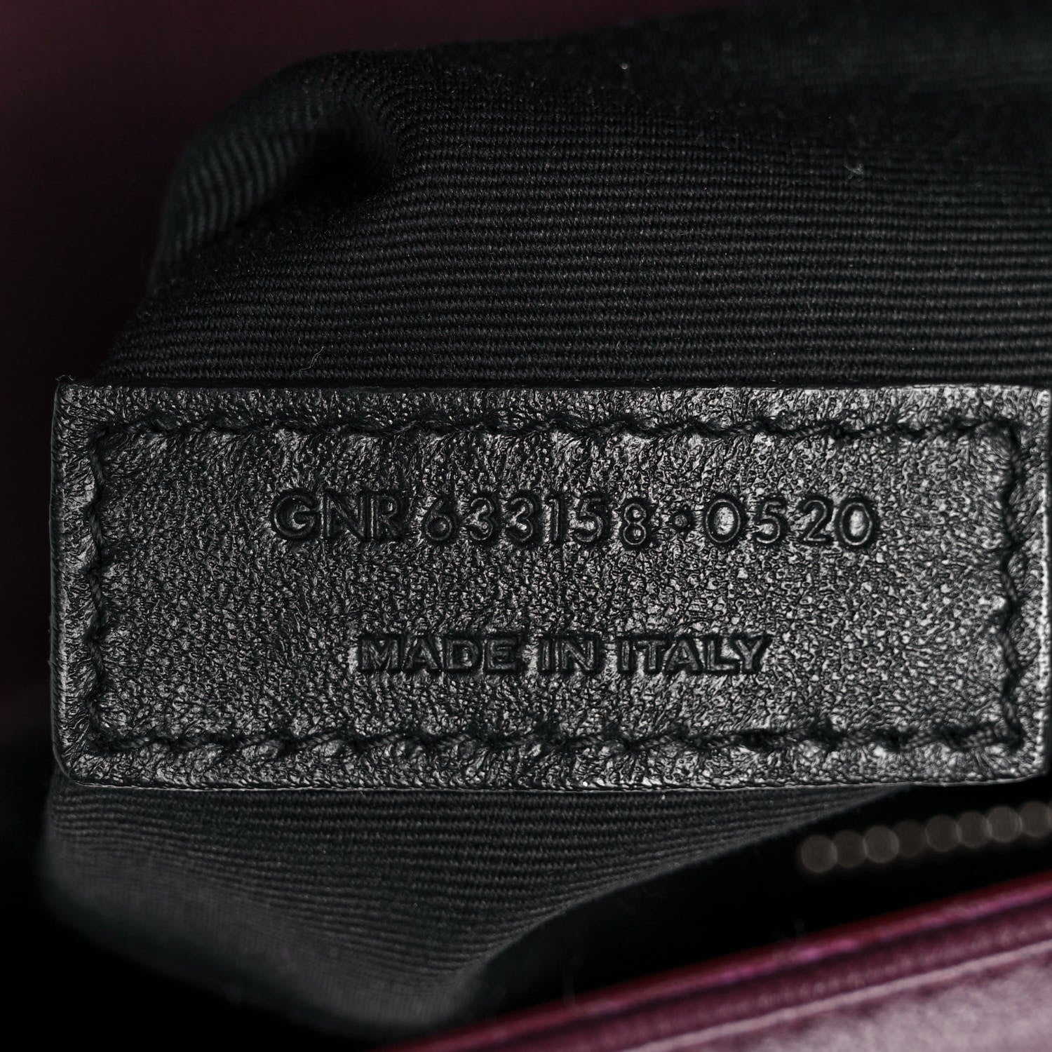Saint Laurent Lambskin Matelasse Monogram Medium Niki Chain Satchel Burgundy 6 of 10