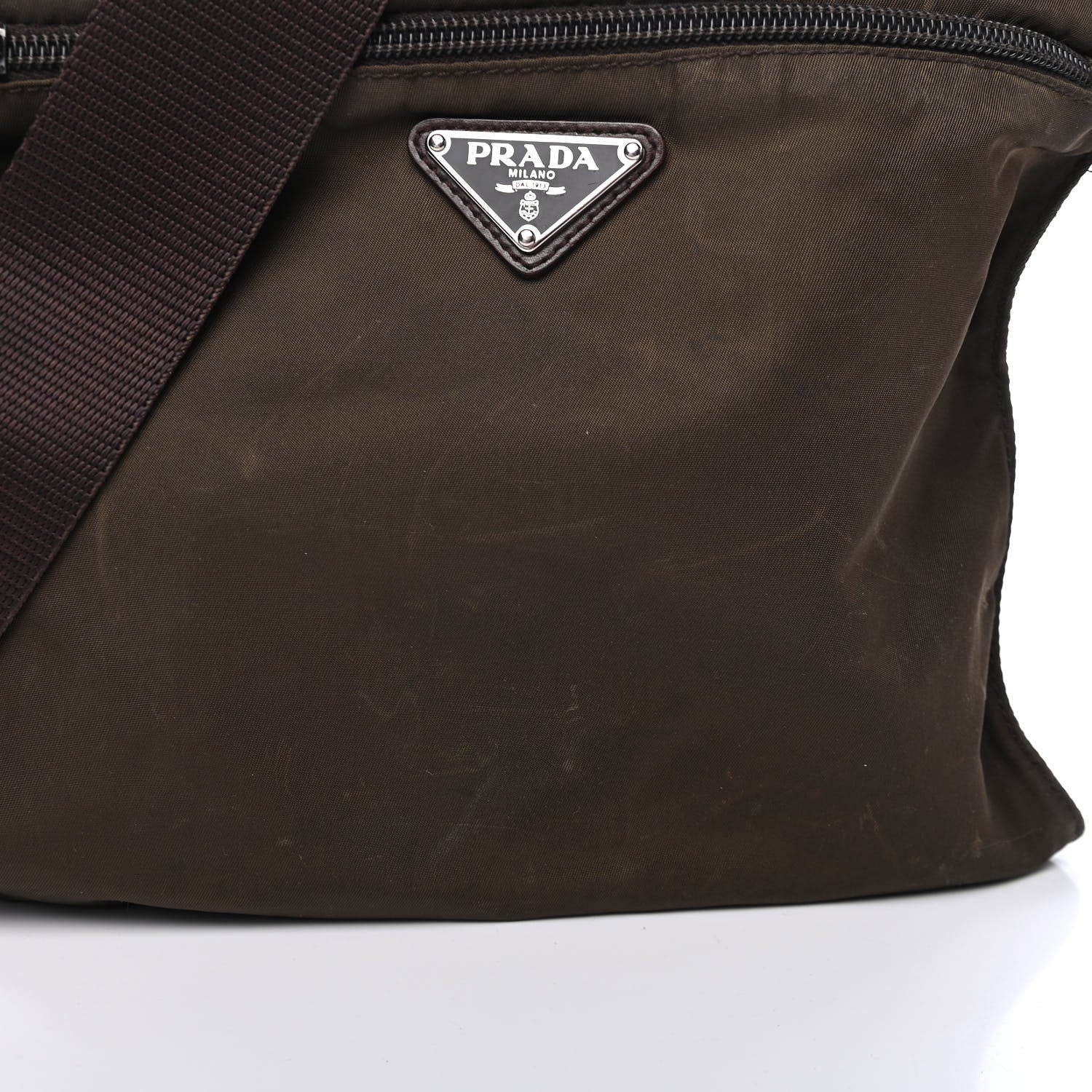 Prada Nylon Vela Sport Flat Messenger Bag Bruciato 5 of 6
