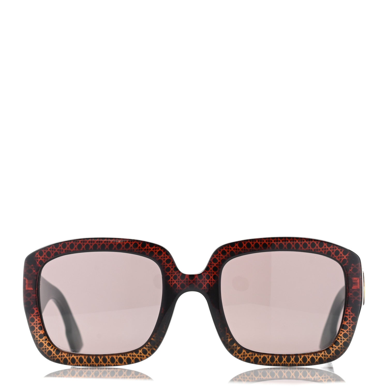 Christian Dior Acetate DDiorF Cat Eye Sunglasses Brown 2 of 10