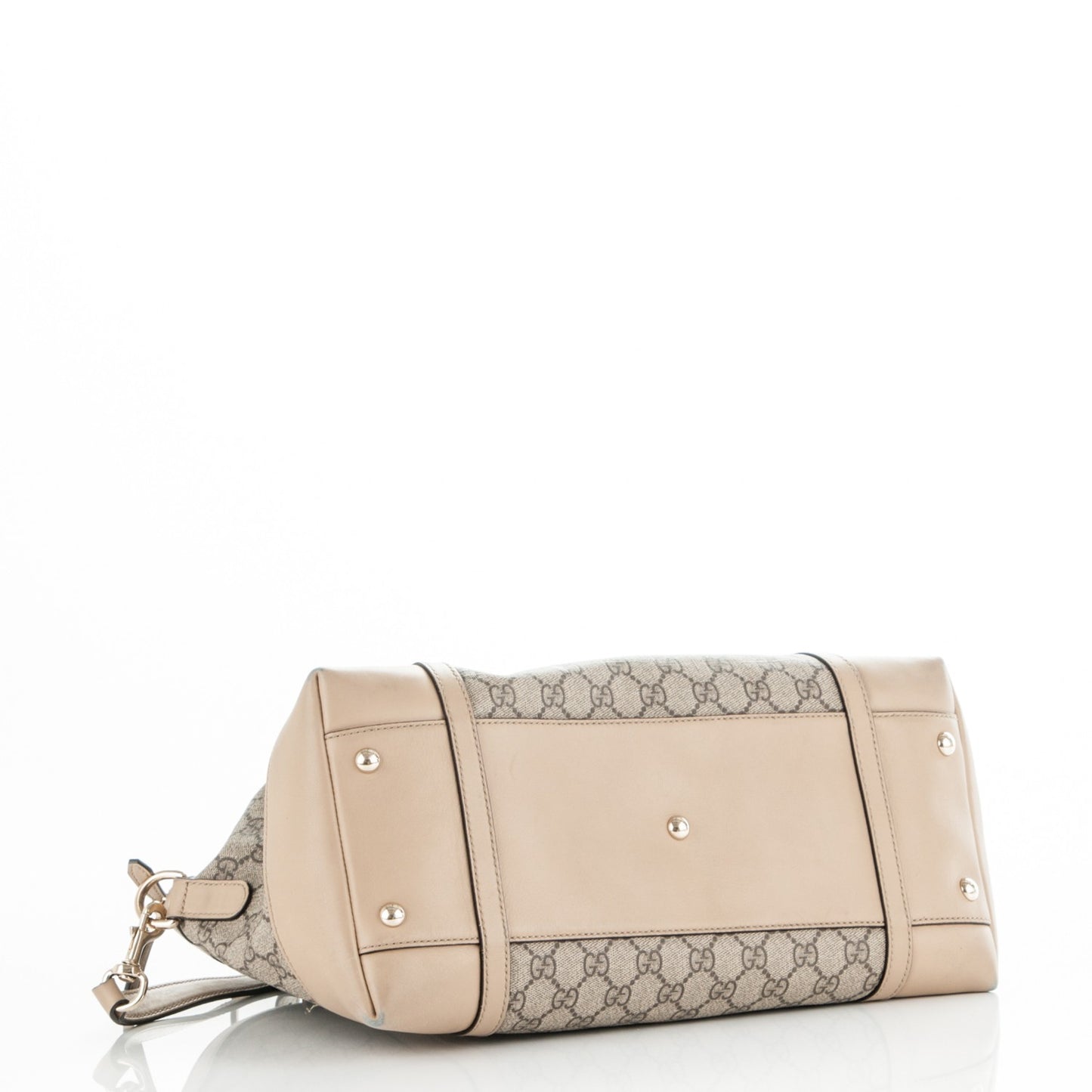 GG Supreme Monogram Medium Nice Top Handle Dome Bag Beige