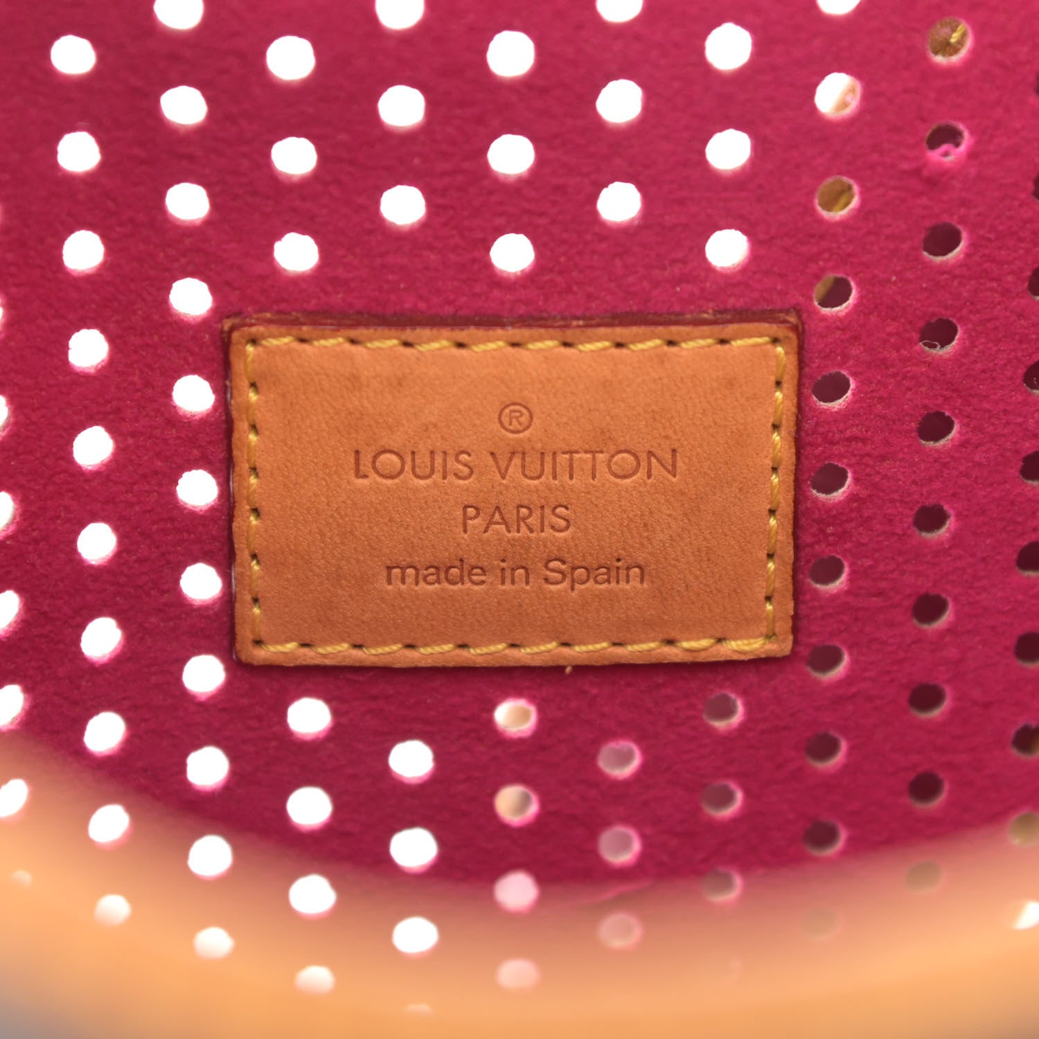 Louis Vuitton Monogram Perforated Musette Fuchsia 6 of 11