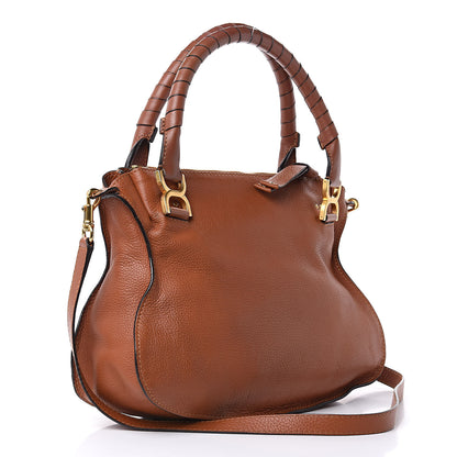 Chloe Calfskin Medium Marcie Satchel Tan 3 of 15