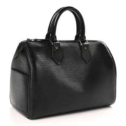 Louis Vuitton Epi Speedy 25 Black 2 of 13