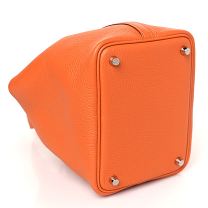 Hermes Taurillon Clemence Picotin Lock 18 PM Orange 8 of 10
