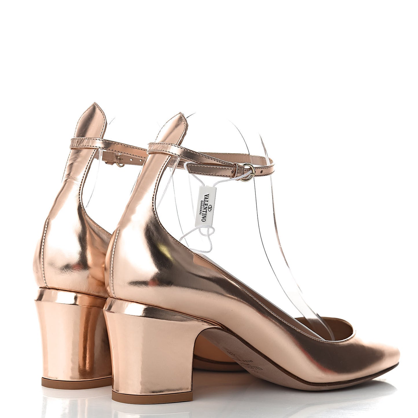 Metallic Nappa Tan-Go Mary Jane 60mm Pumps 38 Soft Noisette