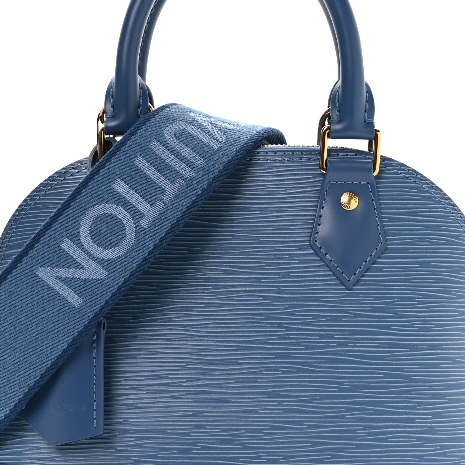 Louis Vuitton Epi Alma BB Denim Blue 7 of 9