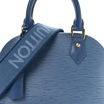 Louis Vuitton Epi Alma BB Denim Blue 7 of 9