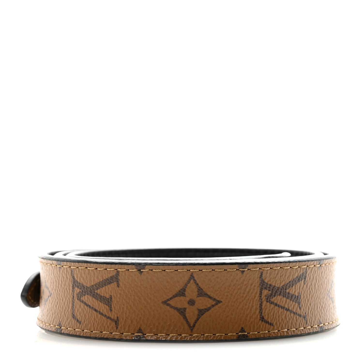 Louis Vuitton Reverse Monogram Bandouliere Shoulder Strap XL Black 2 of 5