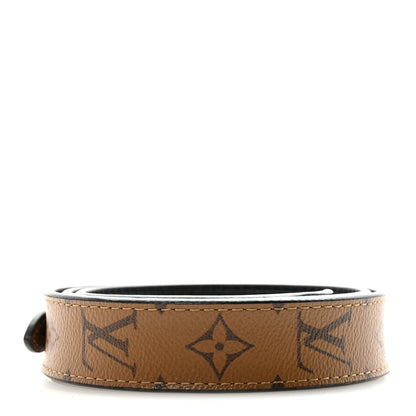 Louis Vuitton Reverse Monogram Bandouliere Shoulder Strap XL Black 2 of 5