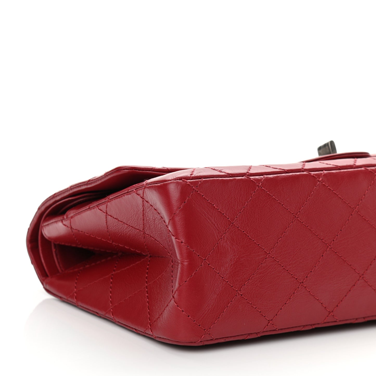 Aged Calfskin Quilted 2.55 Reissue 226 Flap Dark Red
