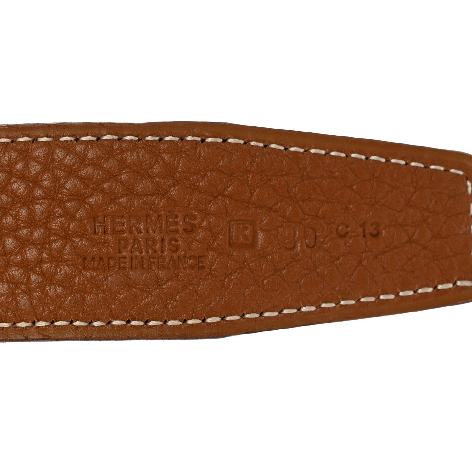 Hermes Box Togo 32mm Martelee H Belt 80 32 Black Gold 5 of 5