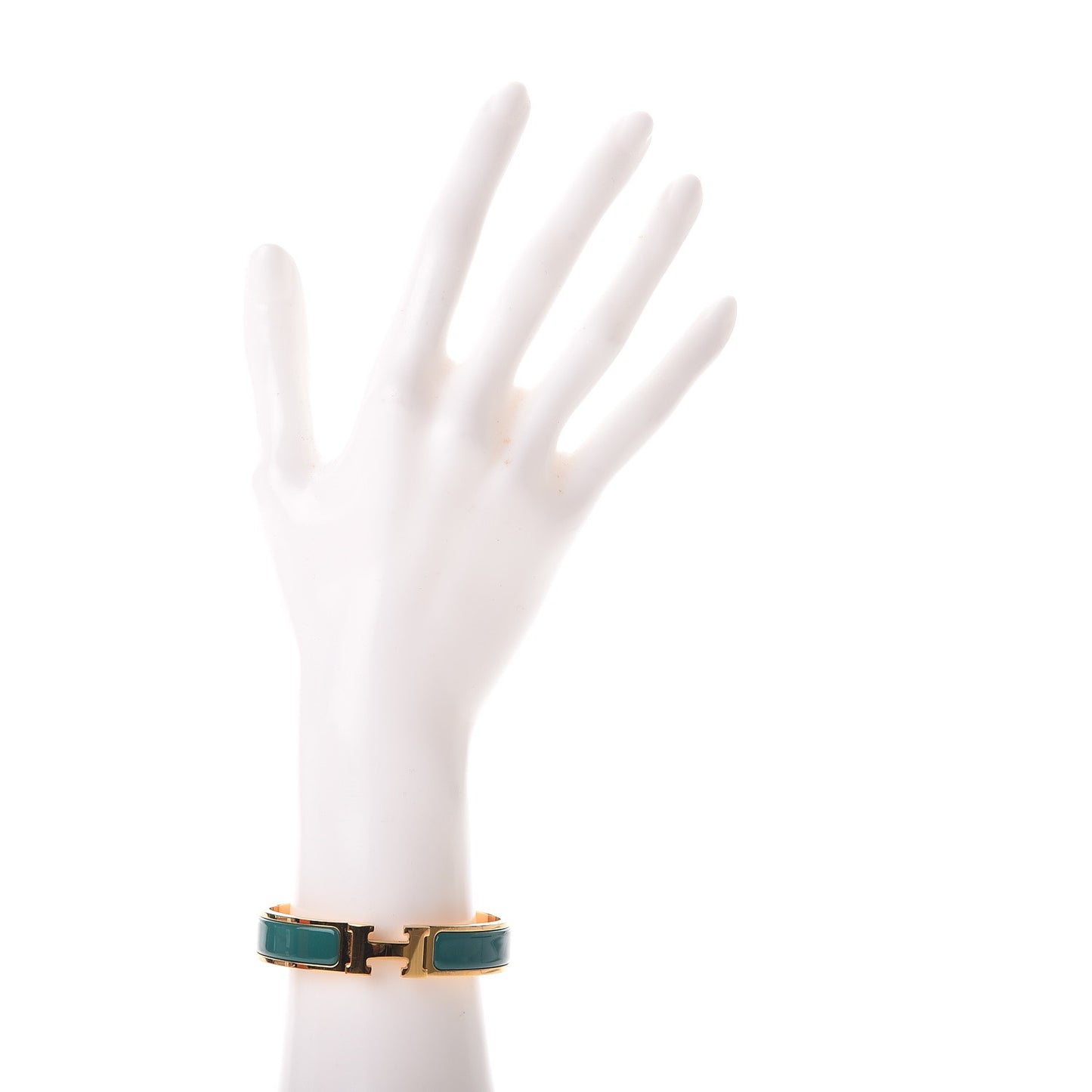 Enamel Narrow Clic Clac H Bracelet PM Vert Bleuete