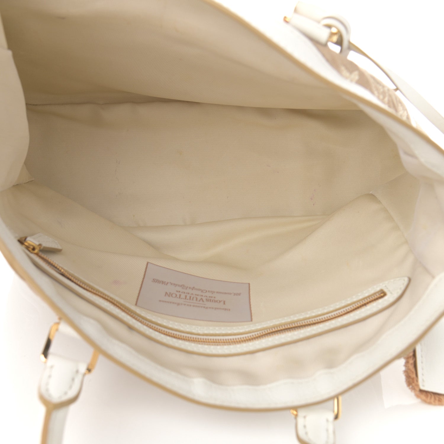 Louis Vuitton Monogram Sabbia Cabas MM White 5 of 15
