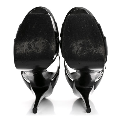 Saint Laurent Patent Tribute 105 Platform Sandals 40 Black 6 of 10