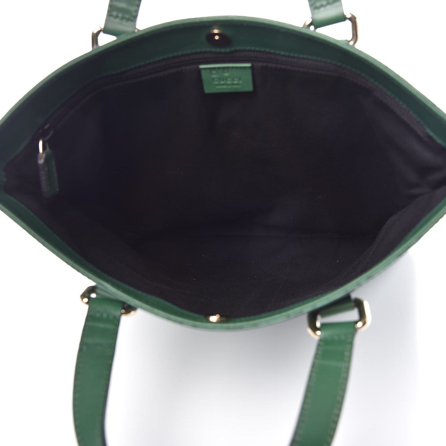 Guccissima Flat Vertical Tote Green