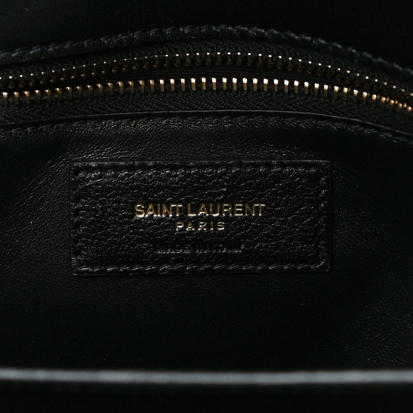 Smooth Calfskin Le Maillon Satchel Black