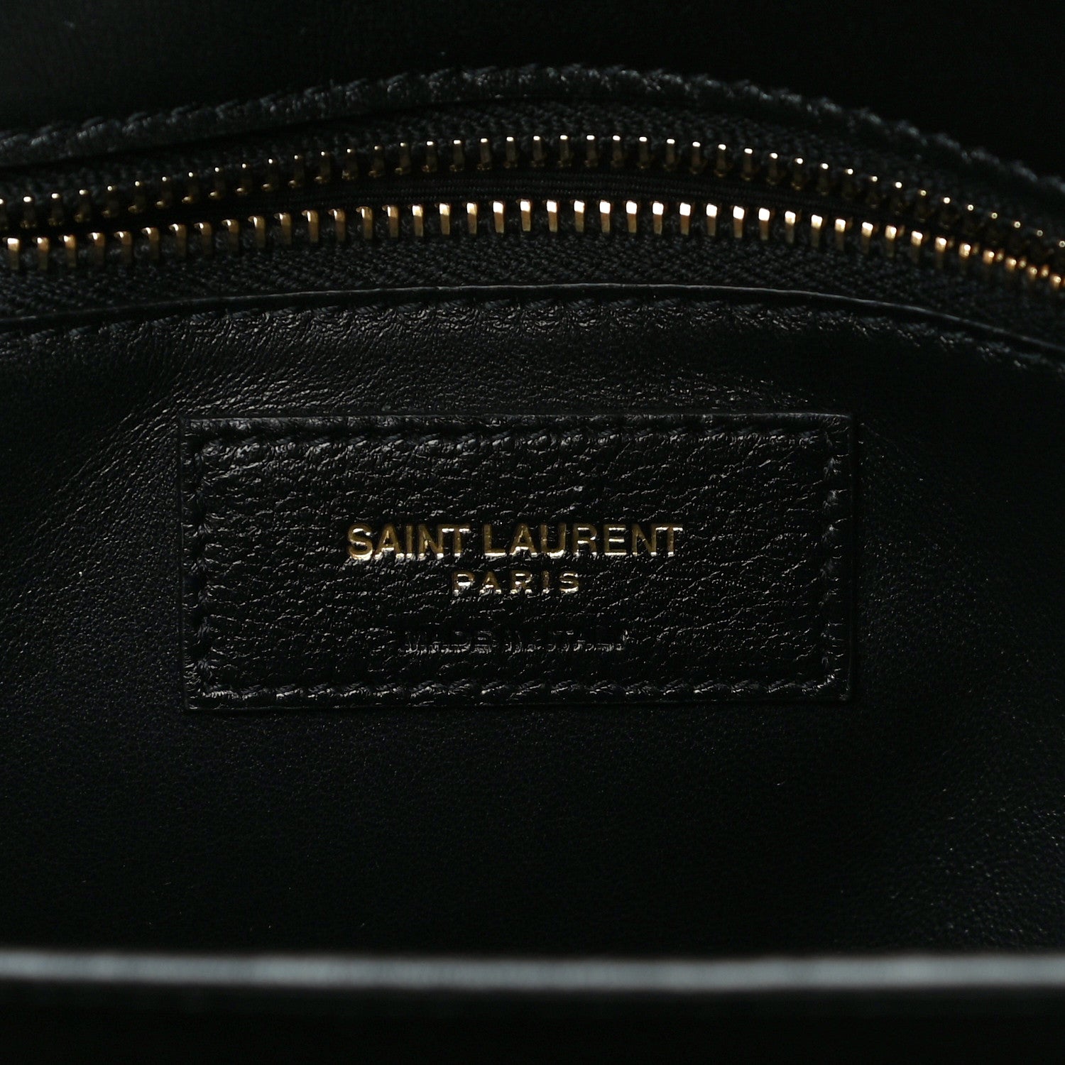 Saint Laurent Smooth Calfskin Le Maillon Satchel Black 6 of 13