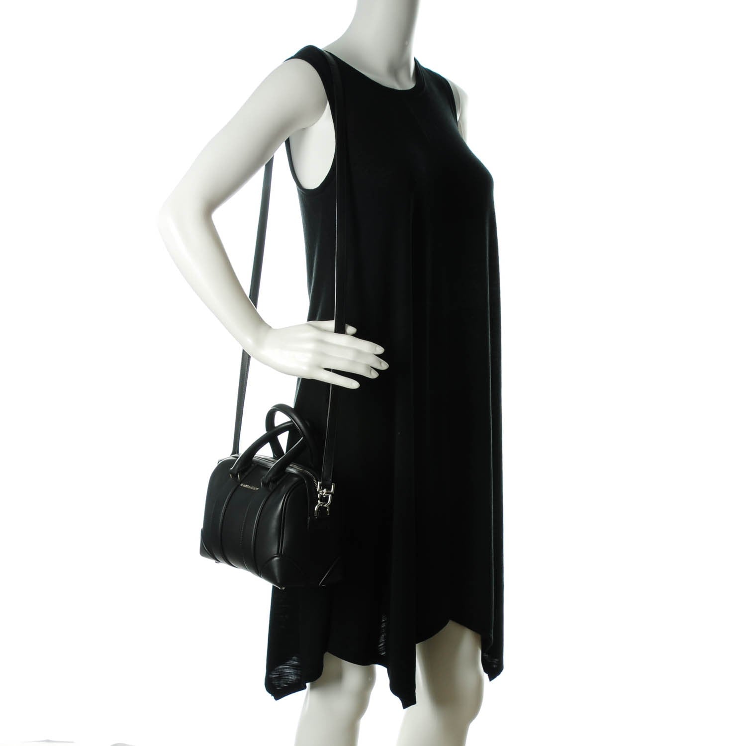Givenchy Calfskin Micro Lucrezia Satchel Black 2 of 7