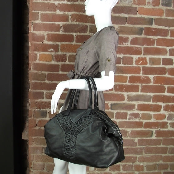 Lambskin Ruched Easy Sac