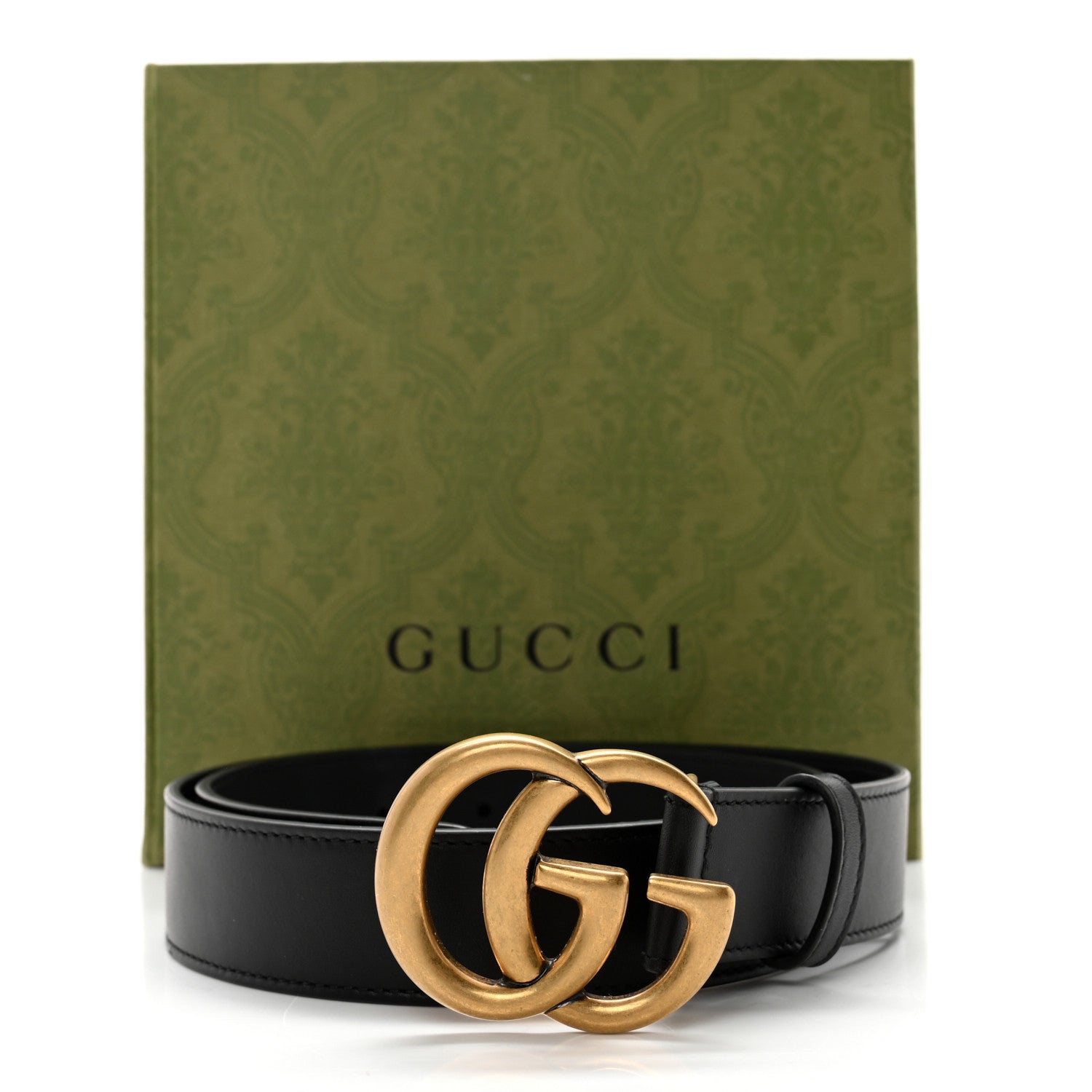 Gucci Calfskin Double G 30mm Belt 75 30 Black 7 of 7
