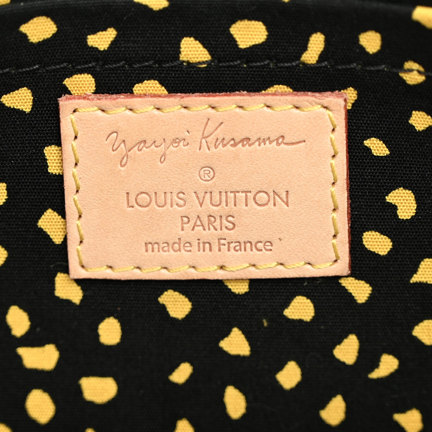 Louis Vuitton Vernis Kusama Infinity Dots Pochette Accessories Yellow 6 of 10