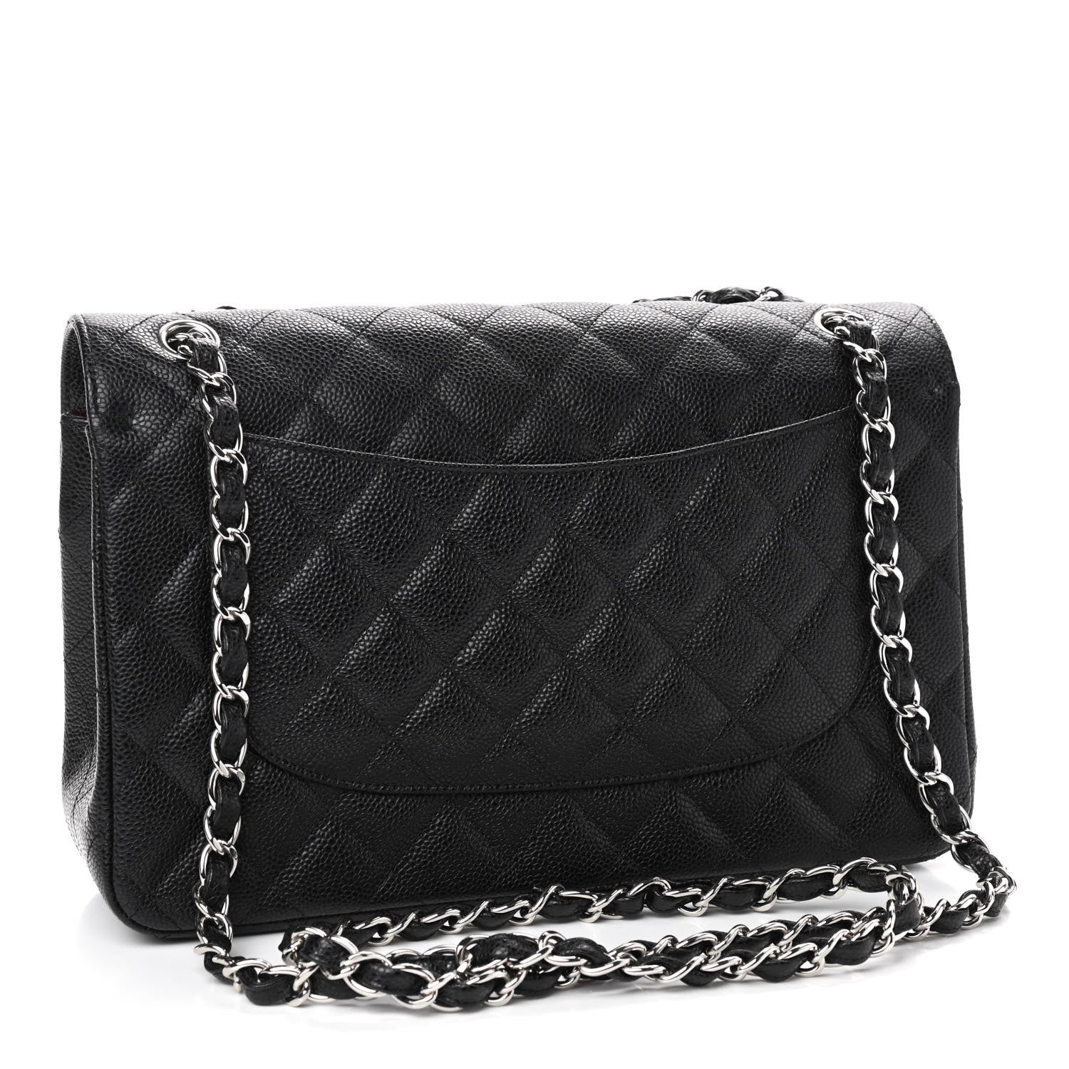 Chanel Caviar Quilted Jumbo Double Flap Black 3 of 9