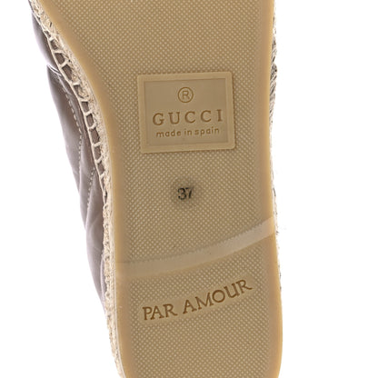 Gucci Nappa Matelasse GG Marmont Espadrilles 37 Porcelain Rose 6 of 8