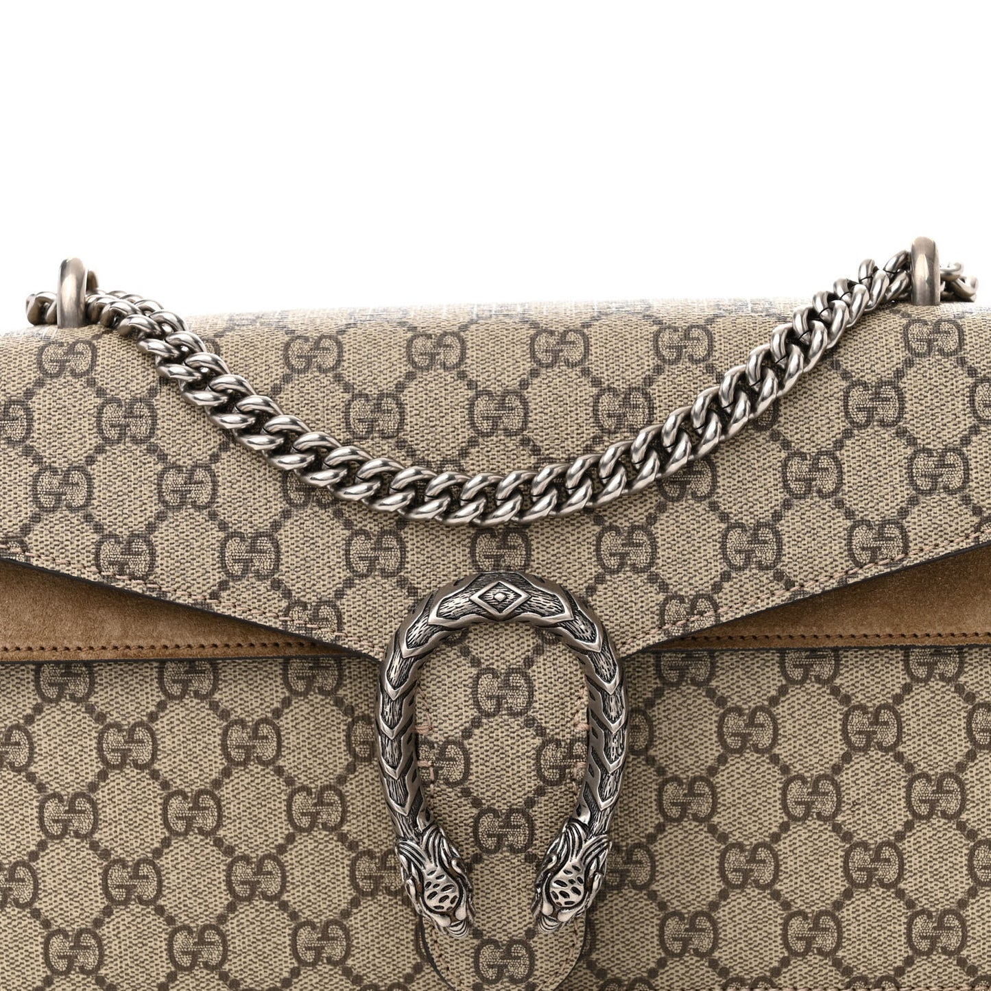 GG Supreme Monogram Small Dionysus Shoulder Bag Taupe