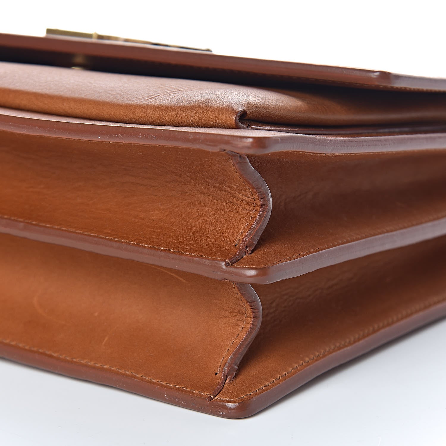 Saint Laurent Calfskin Large Monogram Sunset Tan 12 of 13