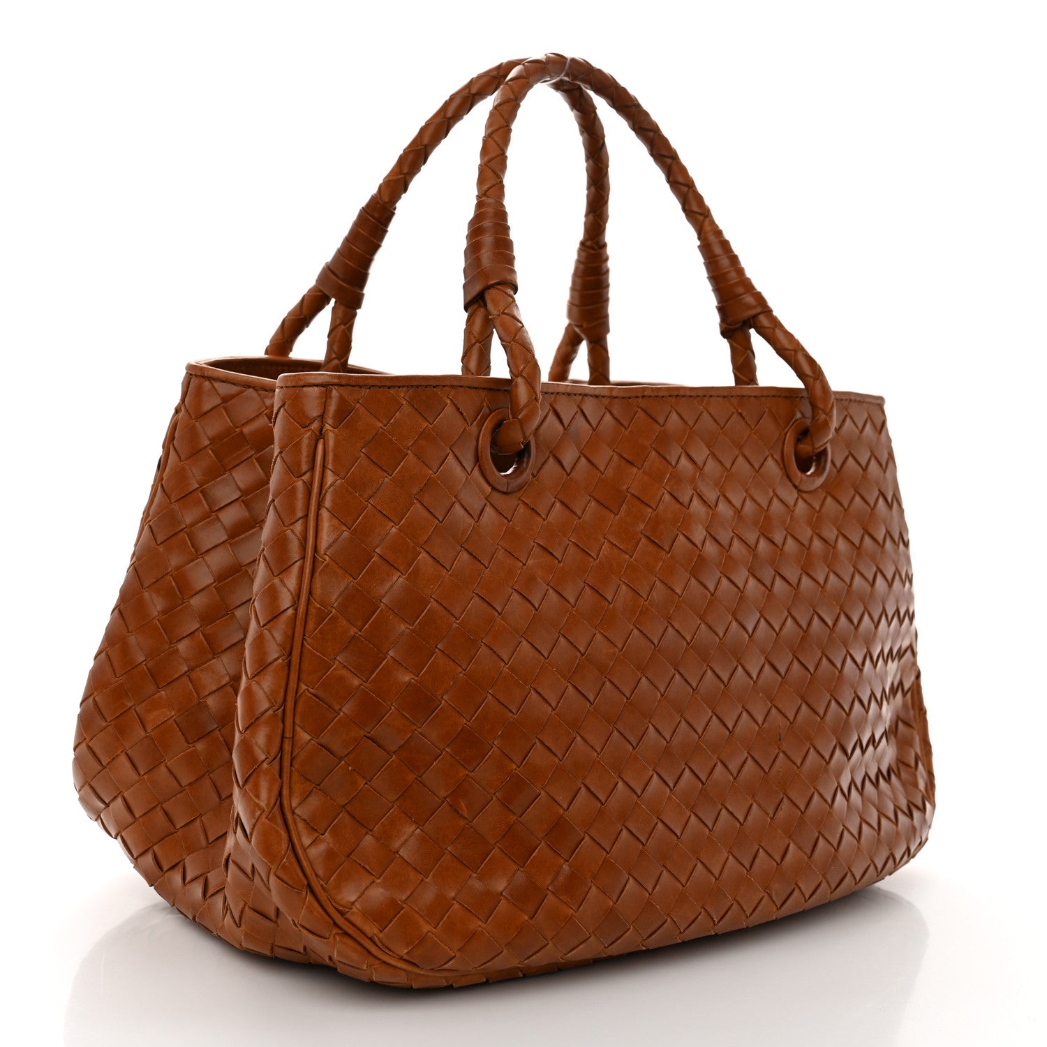 Bottega Veneta Nappa Intrecciato Woven Tote Noce 2 of 14