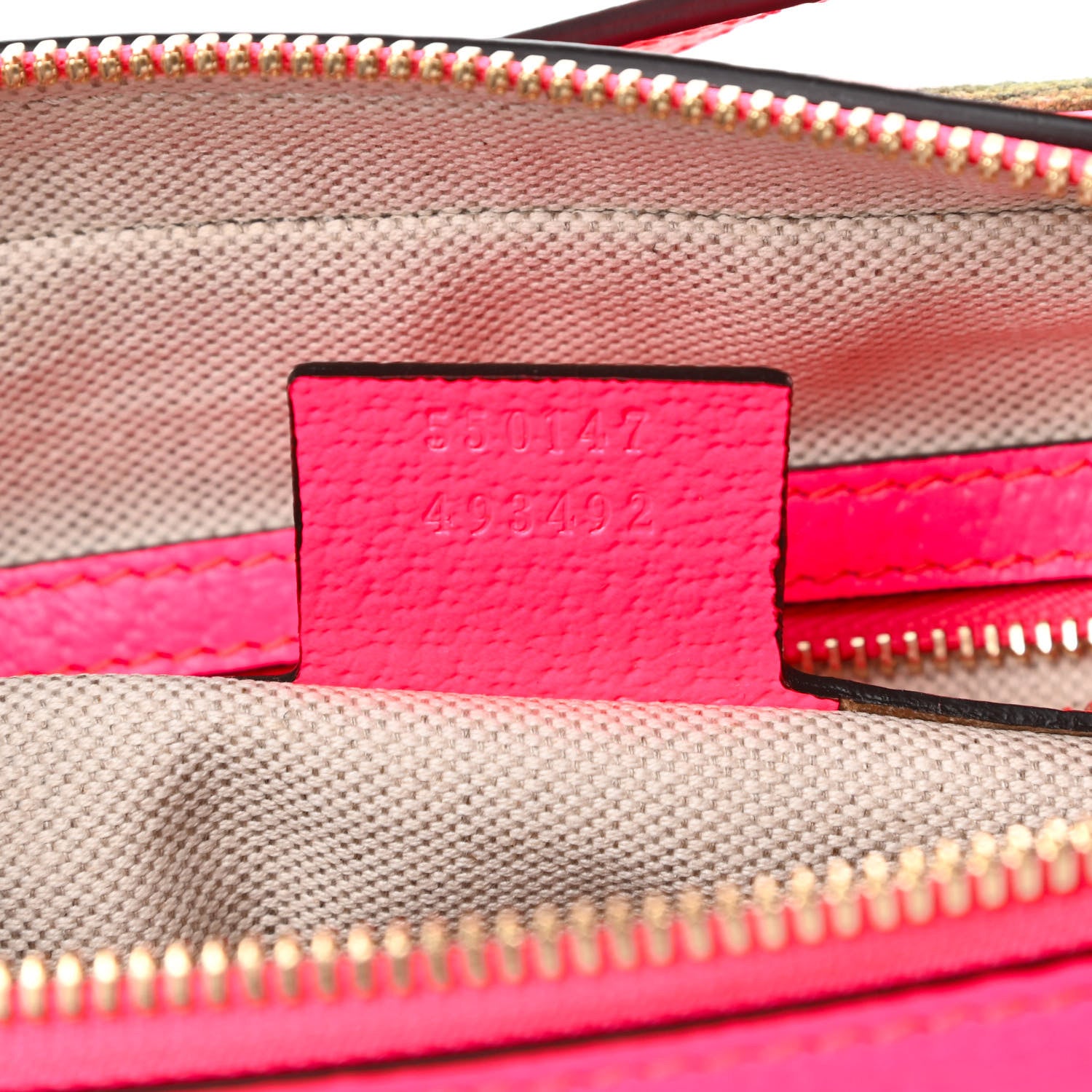 Gucci Canvas Flora Floral Shoulder Bag White Fuchsia Fluo 7 of 10