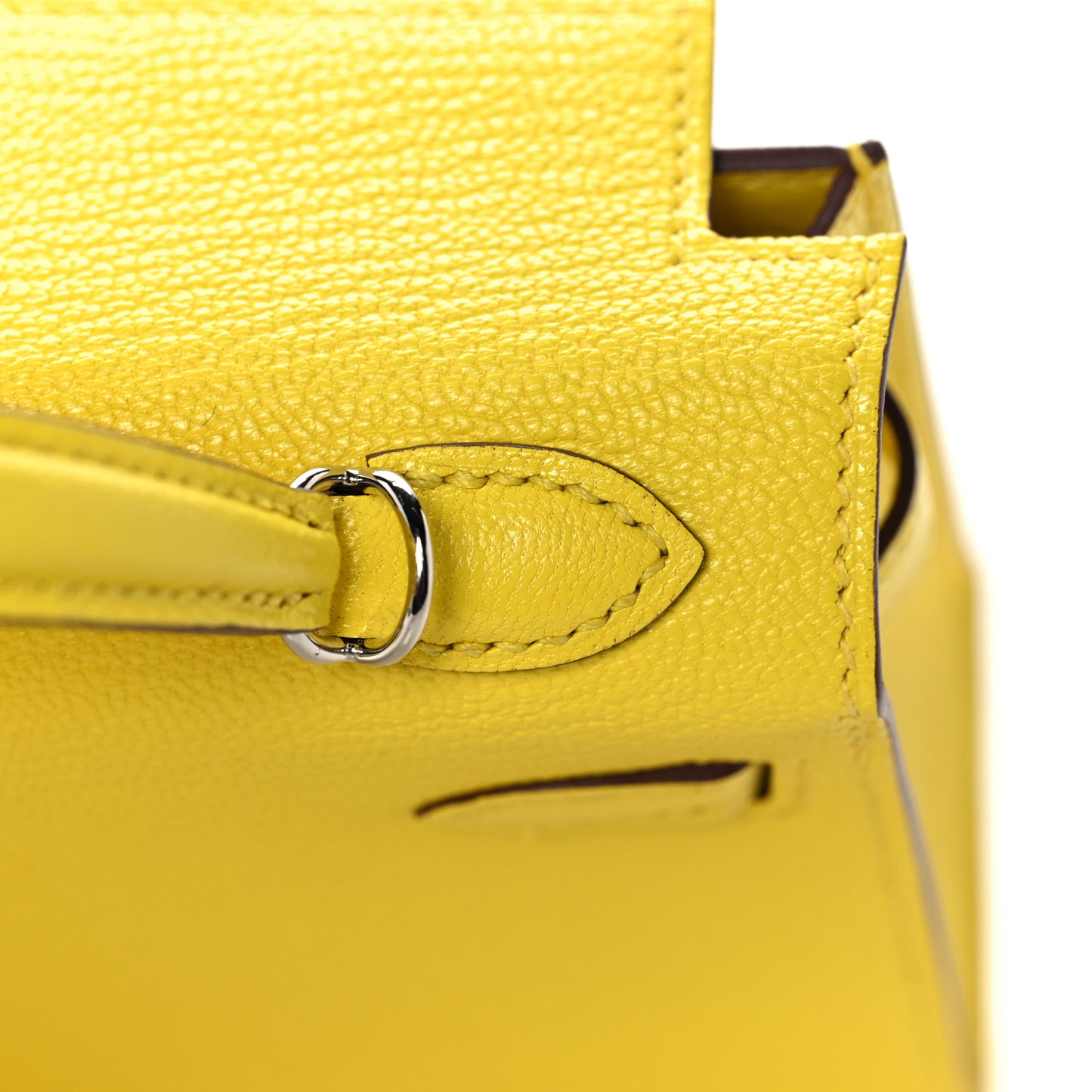 Chevre Mysore Mini Kelly Sellier 20 Jaune Citron