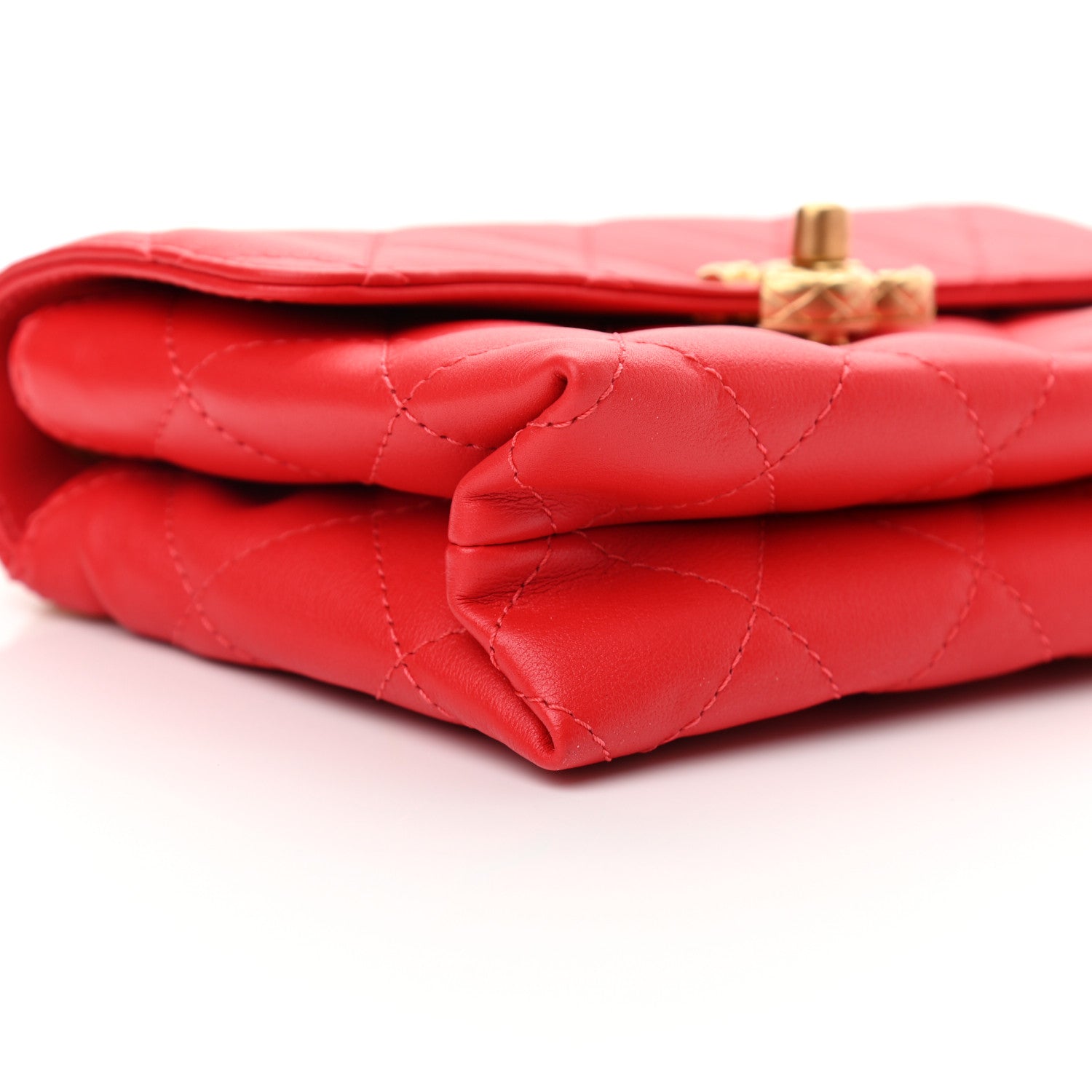 Chanel Calfskin Quilted Mini Flap Bag Red 9 of 12