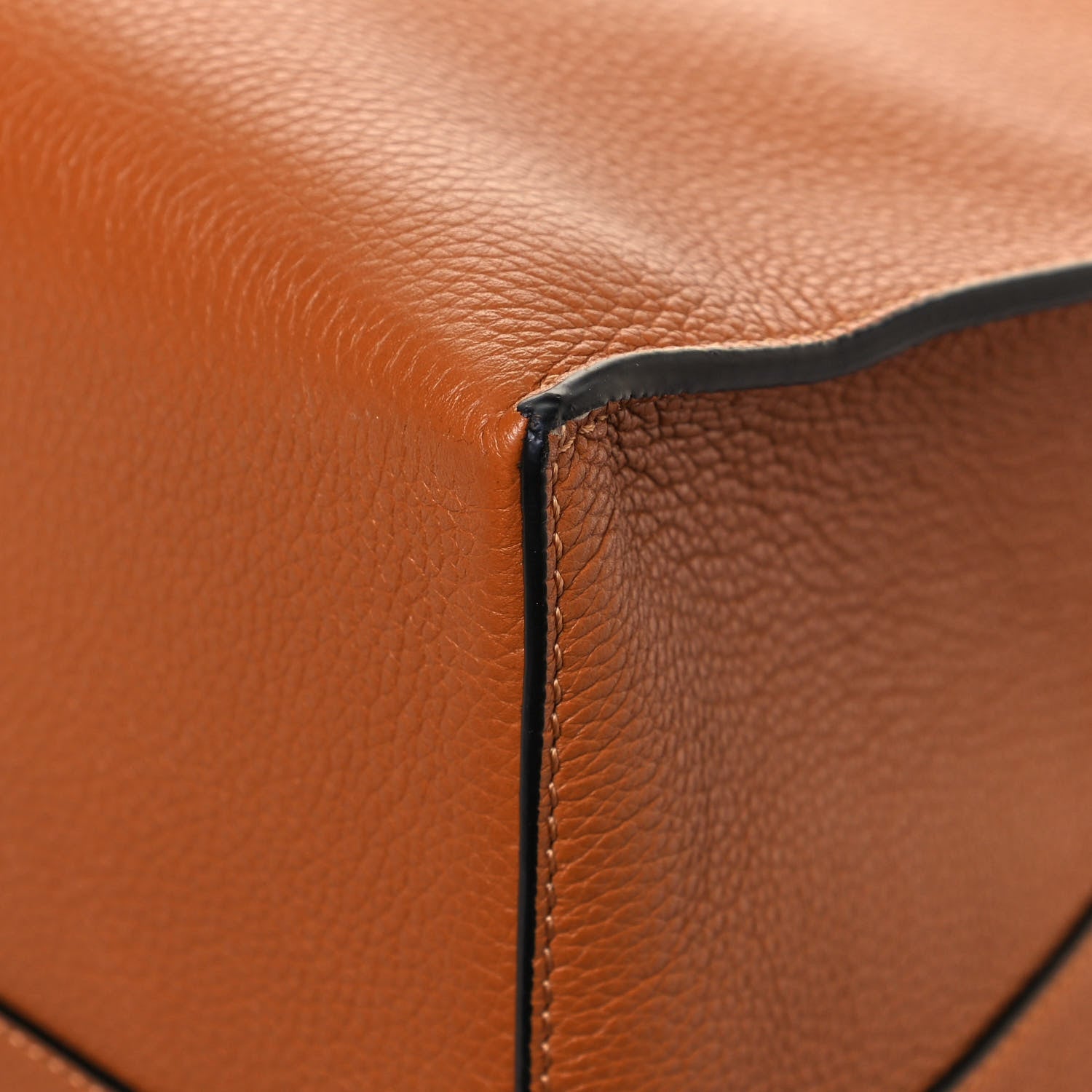 Loewe Grained Calfskin Cushion Tote Tan 8 of 11