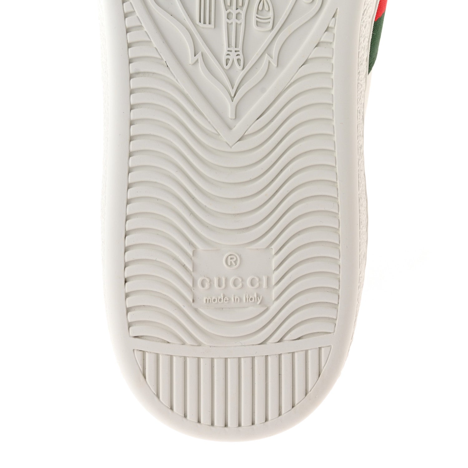 Gucci Calfskin Web Mens Gucci Band Ace Sneakers 8 White 6 of 12