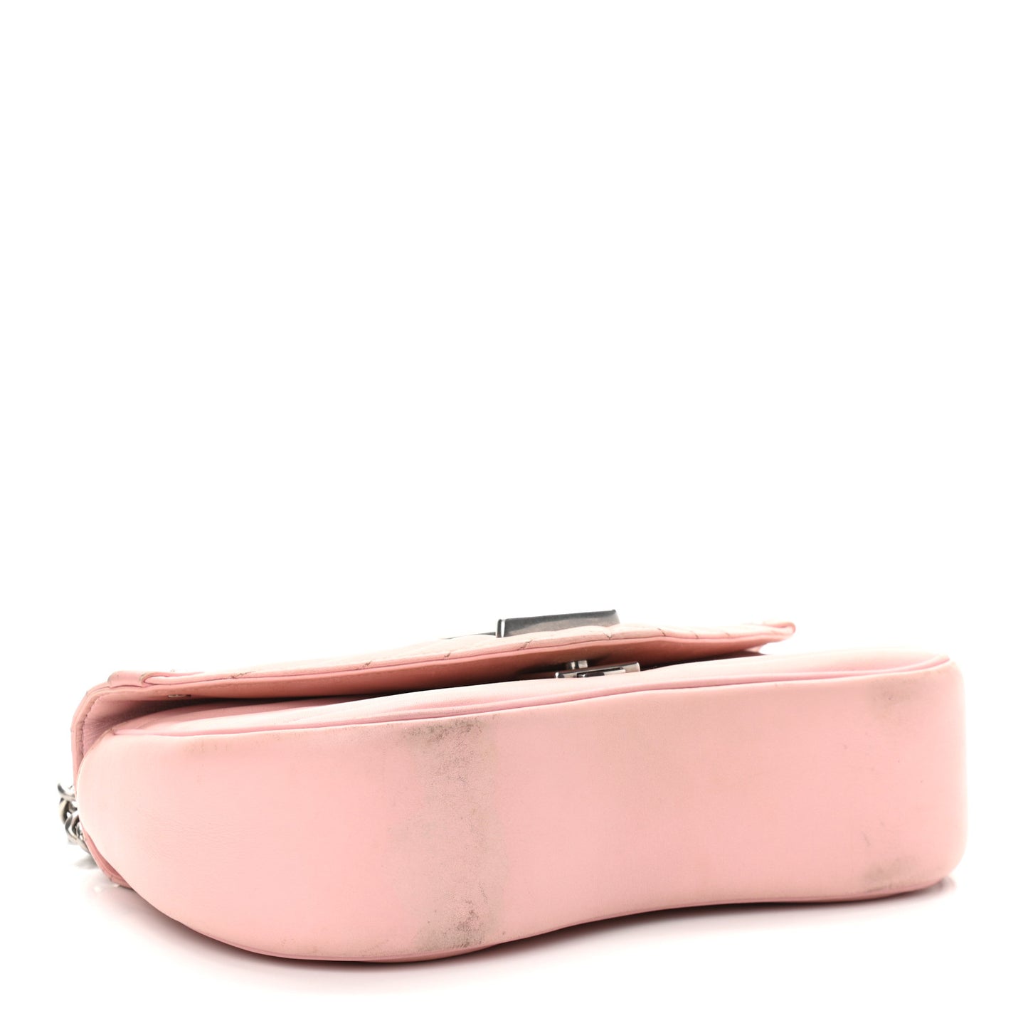 Calfskin New Wave Chain MM Smoothie Pink