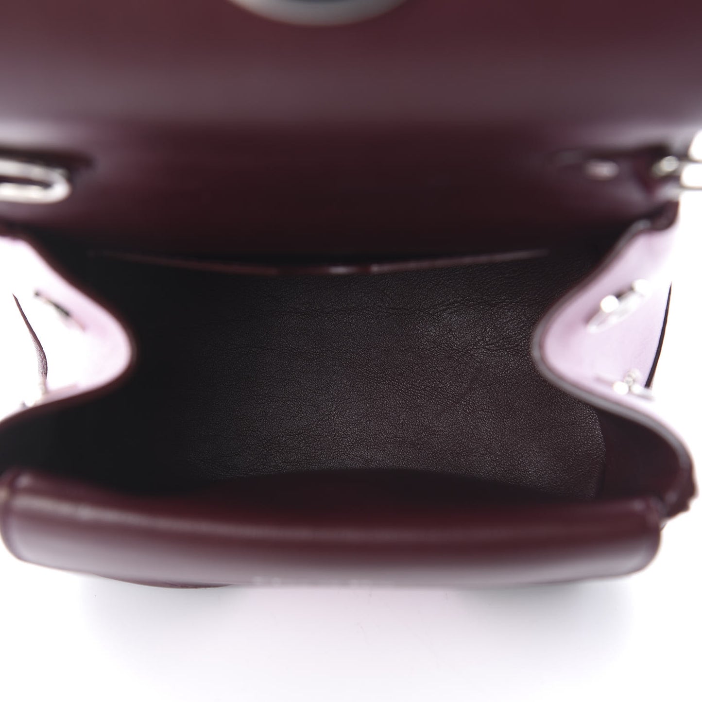 Calfskin Tri-Color Micro Be Dior Flap Pink Burgundy Red