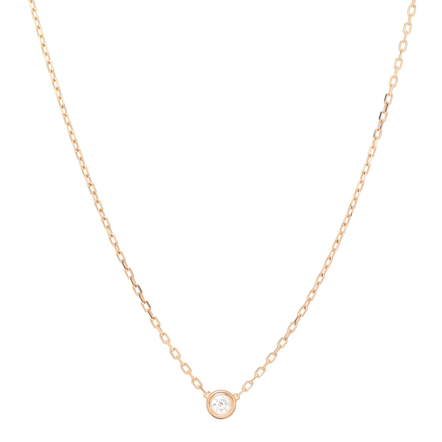 18K Yellow Gold Diamond SM D'Amour Pendant Necklace